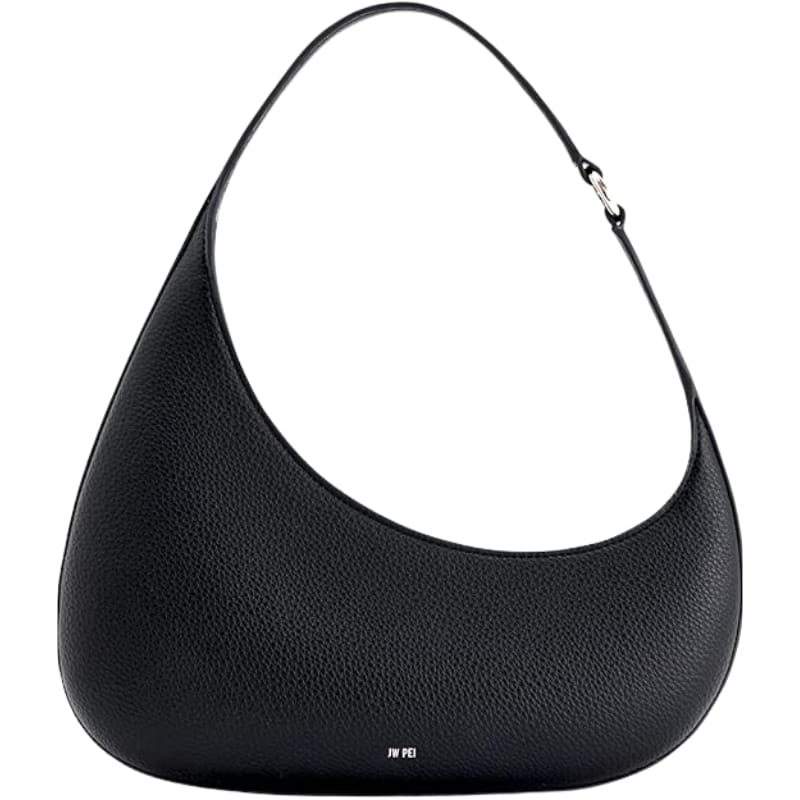 Harlee Leather Shoulder Bag - Black