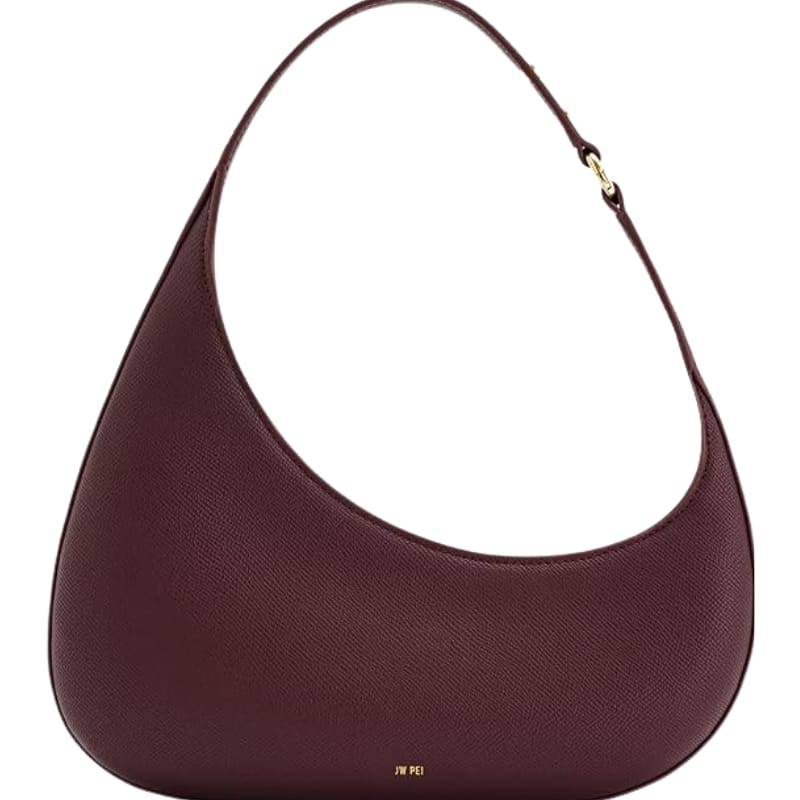 Harlee Leather Shoulder Bag - Claret