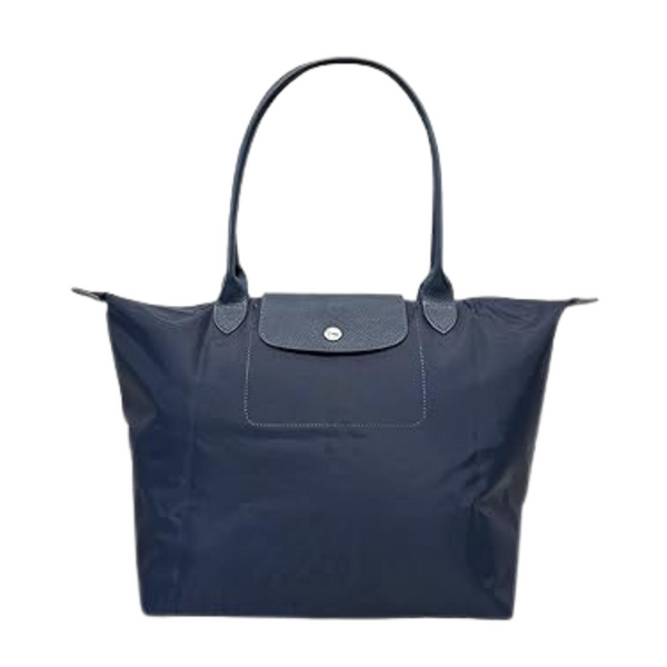 Martonix Nylon Canvas Blue Tote Leather Bag