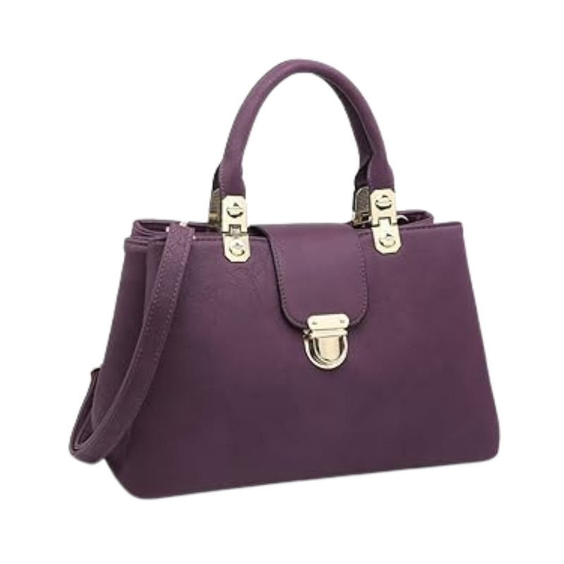 Martonix Vegan Purple Leather Satchel Bag