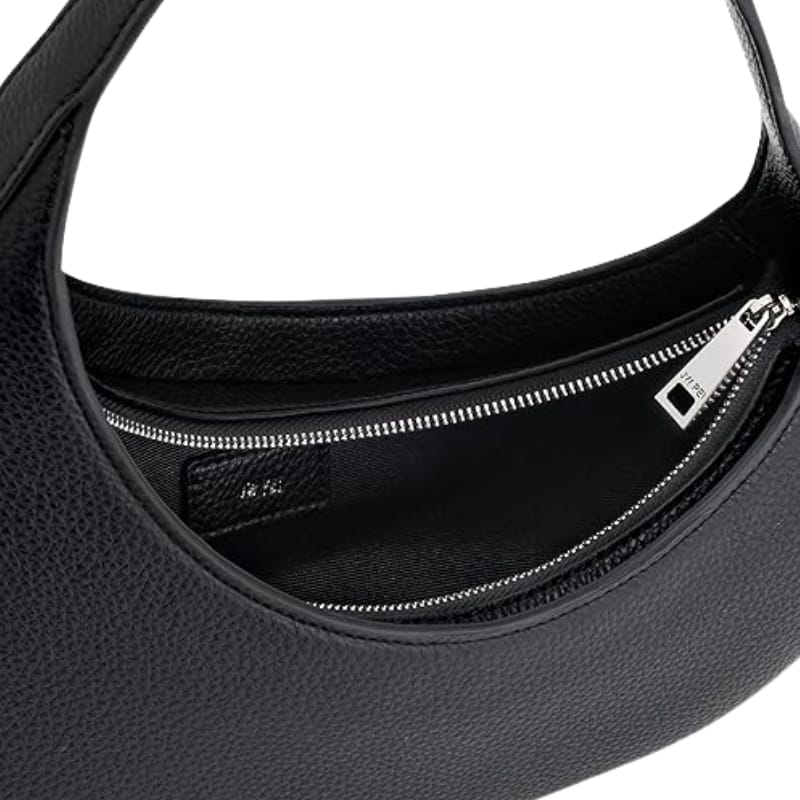 Harlee Leather Shoulder Bag - Black