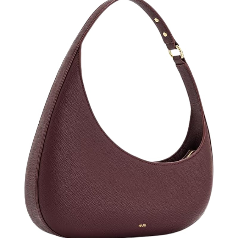 Harlee Leather Shoulder Bag - Claret