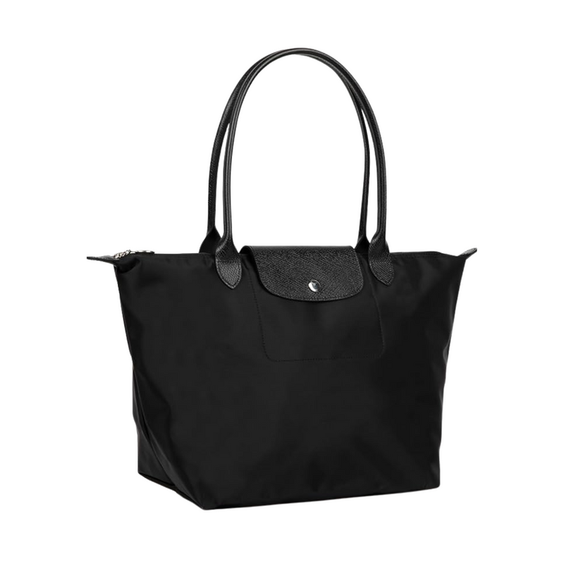 Martonix Nylon Canvas Black Tote Leather Bag