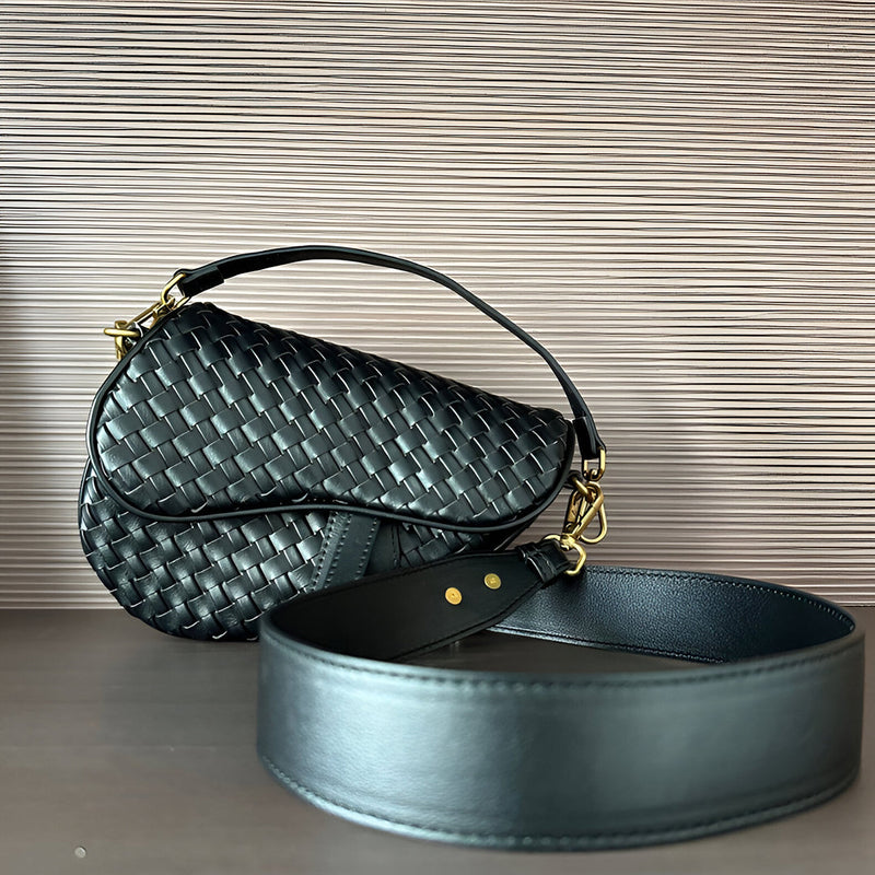 Madelyn Woven Saddle Bag