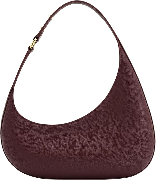 Harlee Leather Shoulder Bag - Claret