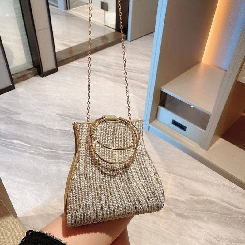 (CS) Meghan Rhinestones Handbag