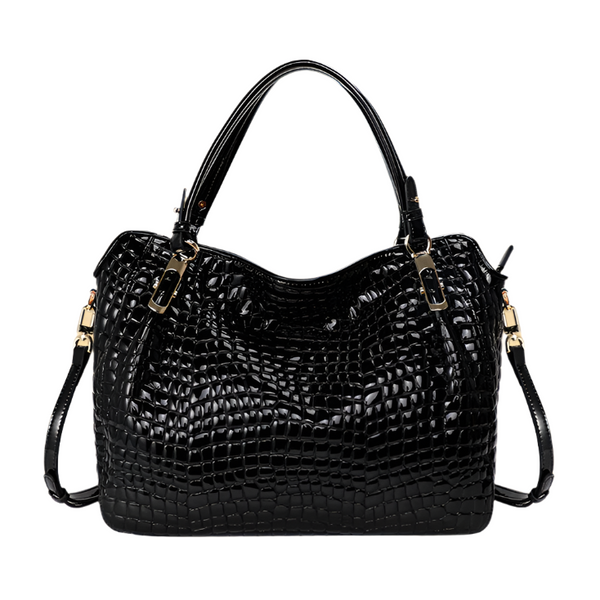 Christine Leather Crocodile Pattern Tote Bag