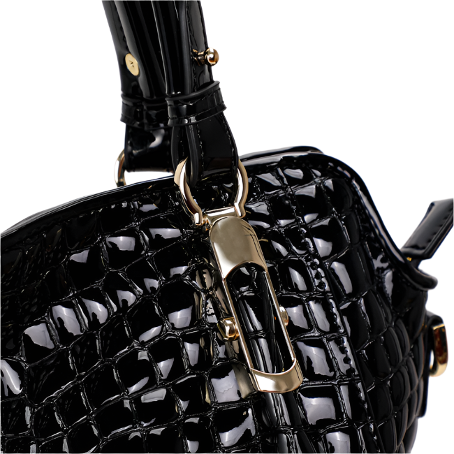 Christine Leather Crocodile Pattern Tote Bag