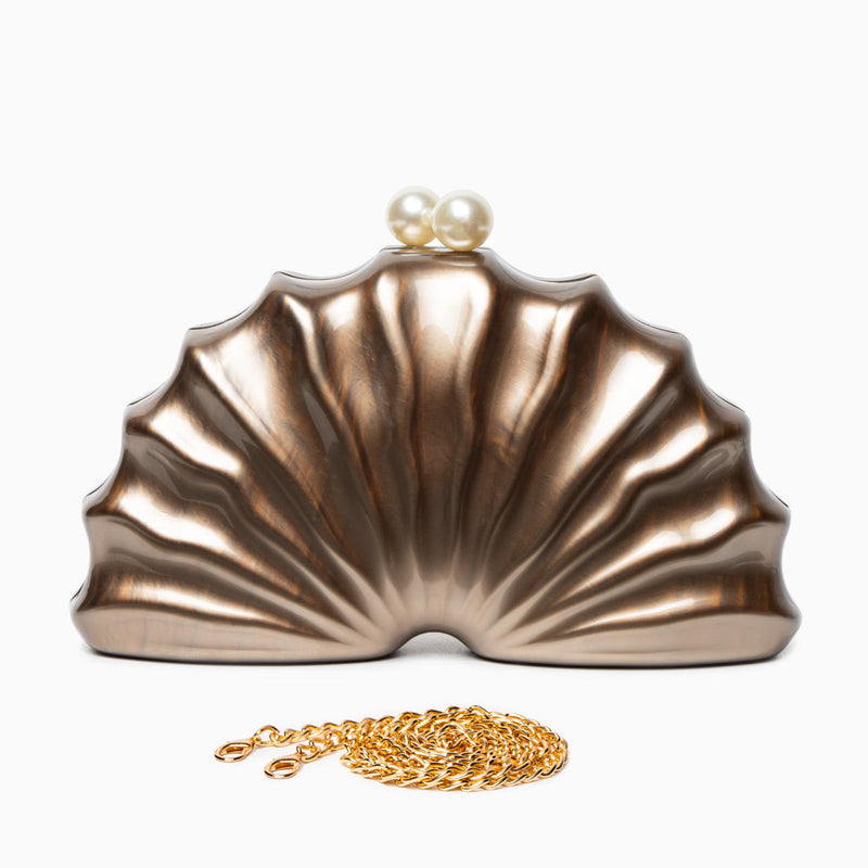 Chloe Shell Clutch Bag