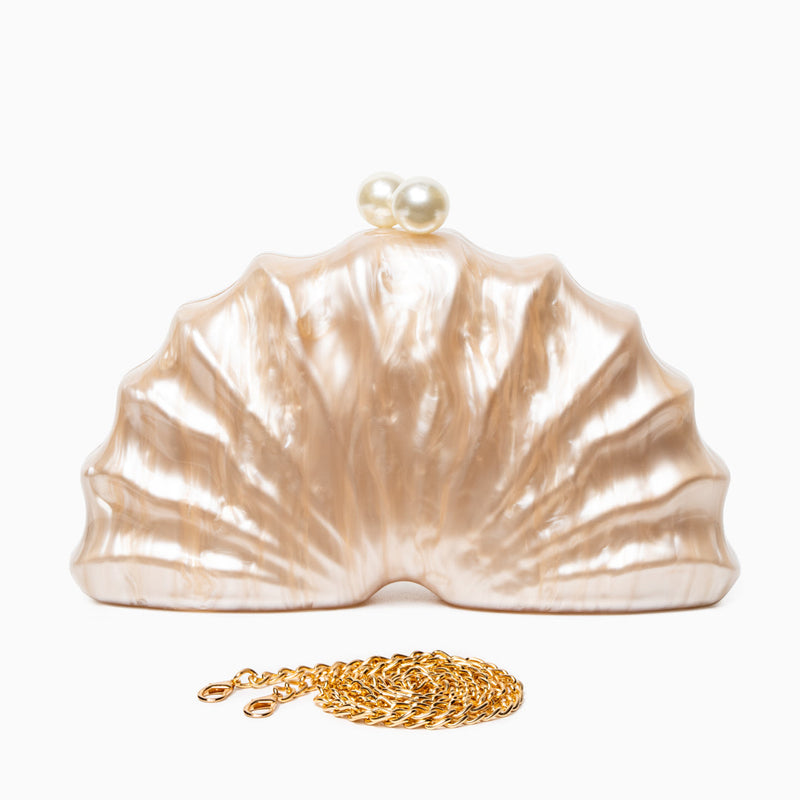 Chloe Shell Clutch Bag