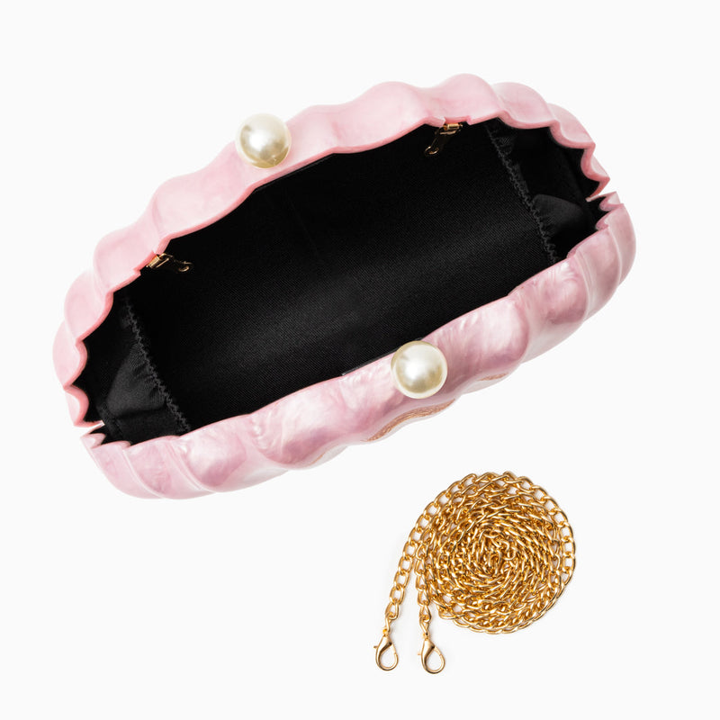 Chloe Shell Clutch Bag