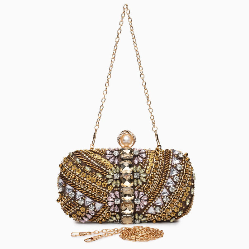 (CS) Cynthia Beaded Embroidery Clutch Bag