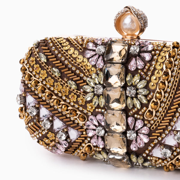 (CS) Cynthia Beaded Embroidery Clutch Bag