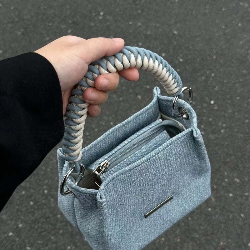 Ellie Denim Bucket Bag