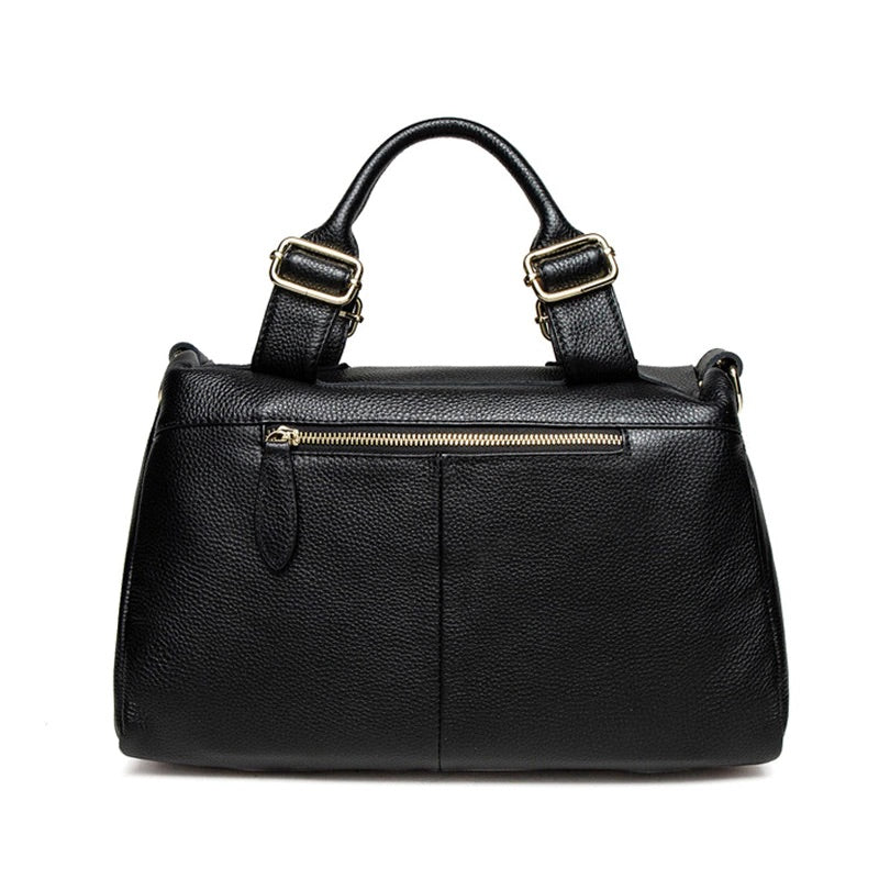 Martonix Leather Medium Tote Bag - Black