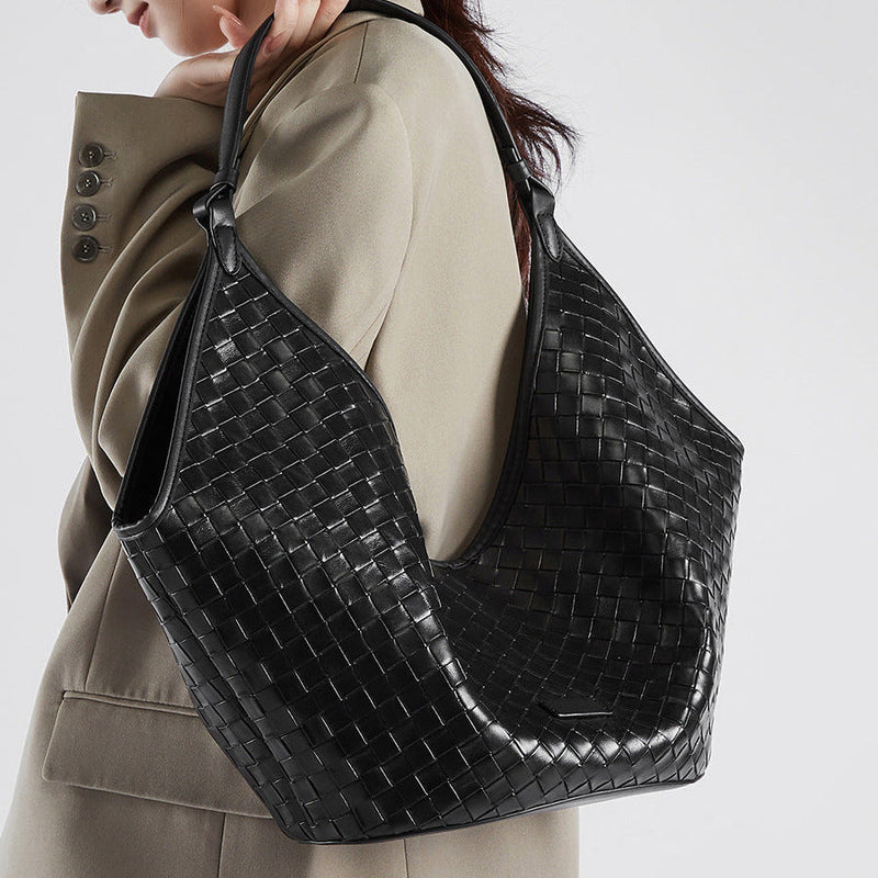 Liza Woven Shoulder Bag