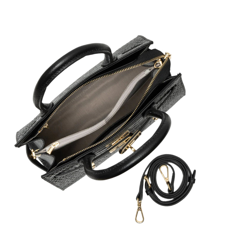 Marseille Leather Handbag - Black