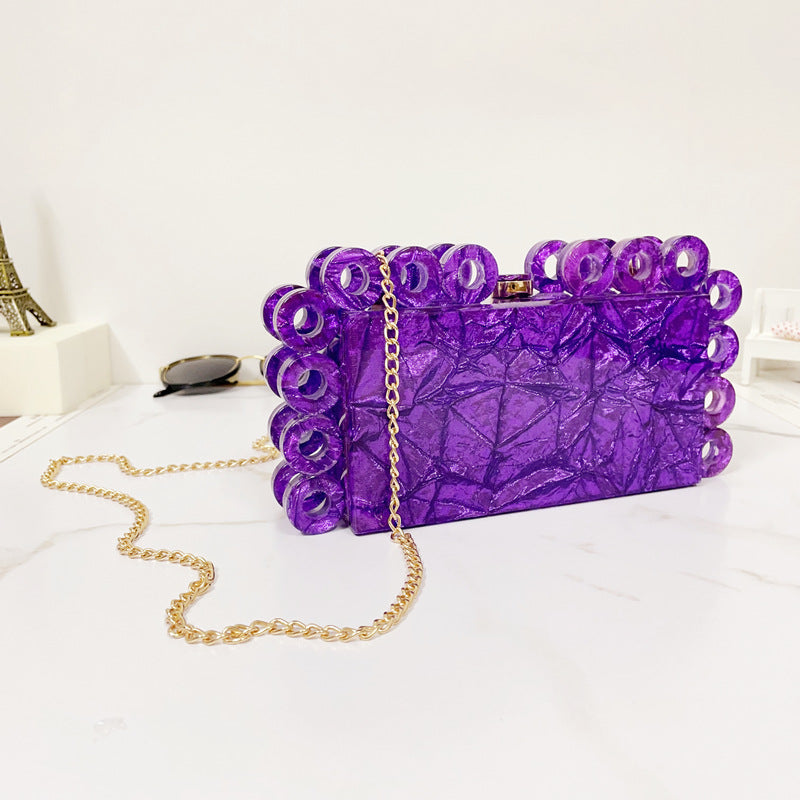 Jeanne Acrylic Clutch Bag