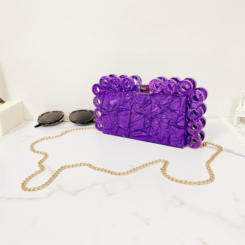 Jeanne Acrylic Clutch Bag