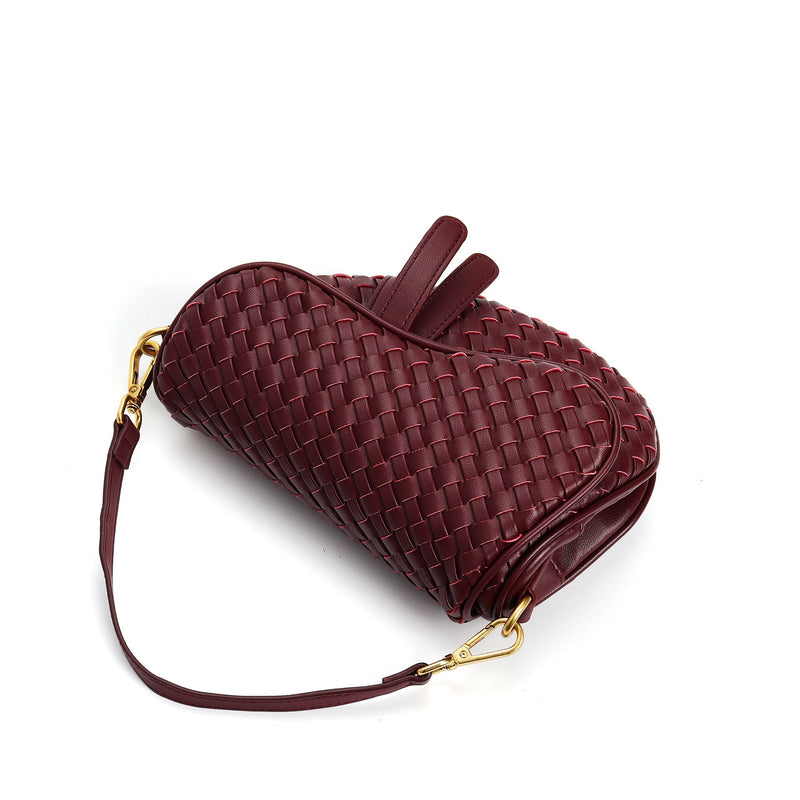 Madelyn Woven Saddle Bag