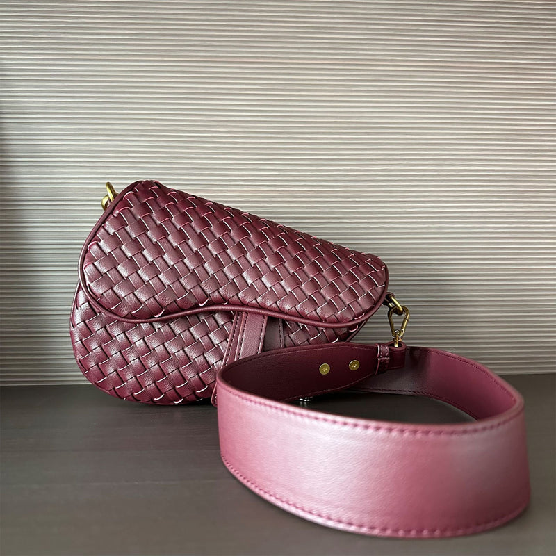 Madelyn Woven Saddle Bag