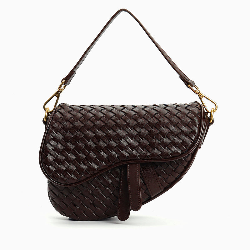 Madelyn Woven Saddle Bag