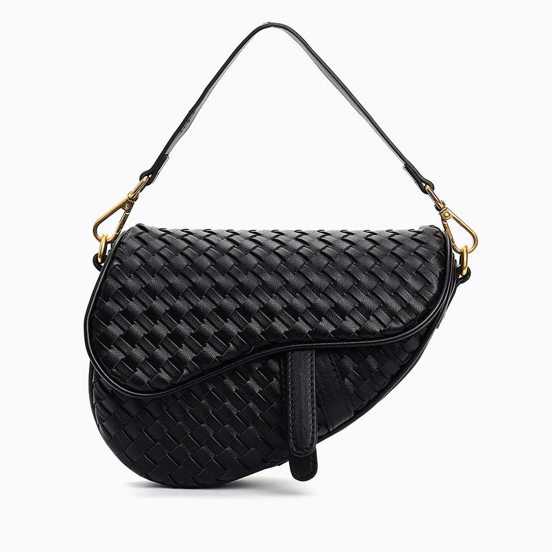 Madelyn Woven Saddle Bag