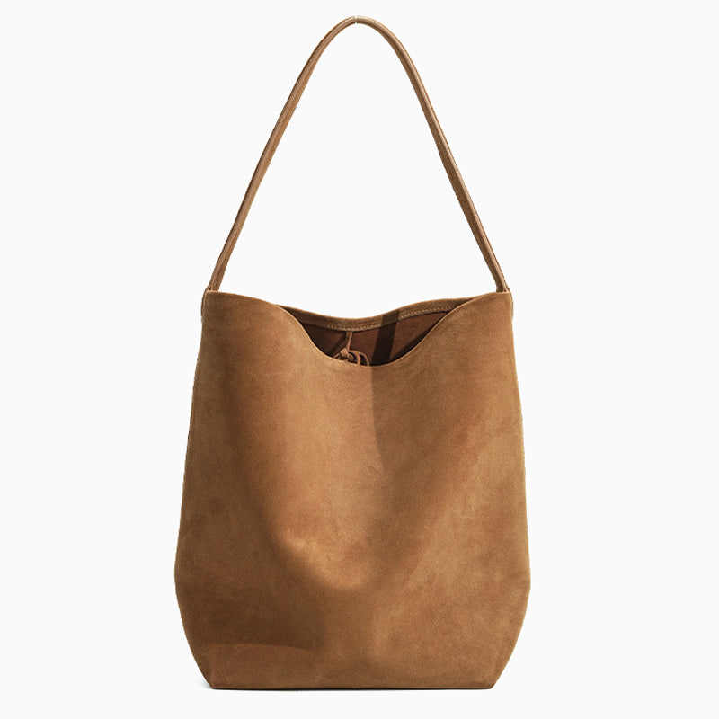 Sara Suede Shoulder Bag