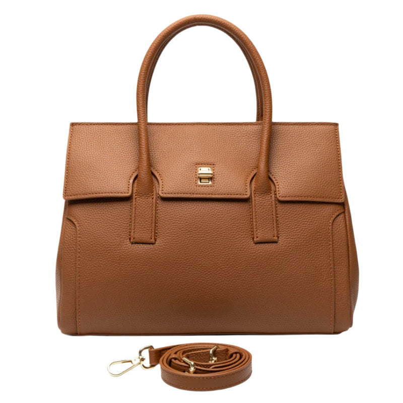 Valentina Medium Tote Bag - Brown