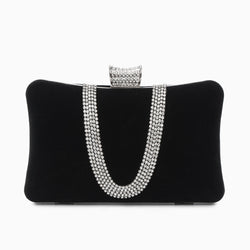 (CS) Velvet Sparkles Clutch Bag